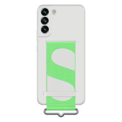 GS906TWE Silicone Cover with Strap for Samsung Galaxy S22 Plus White. hinta ja tiedot | Puhelimen kuoret ja kotelot | hobbyhall.fi