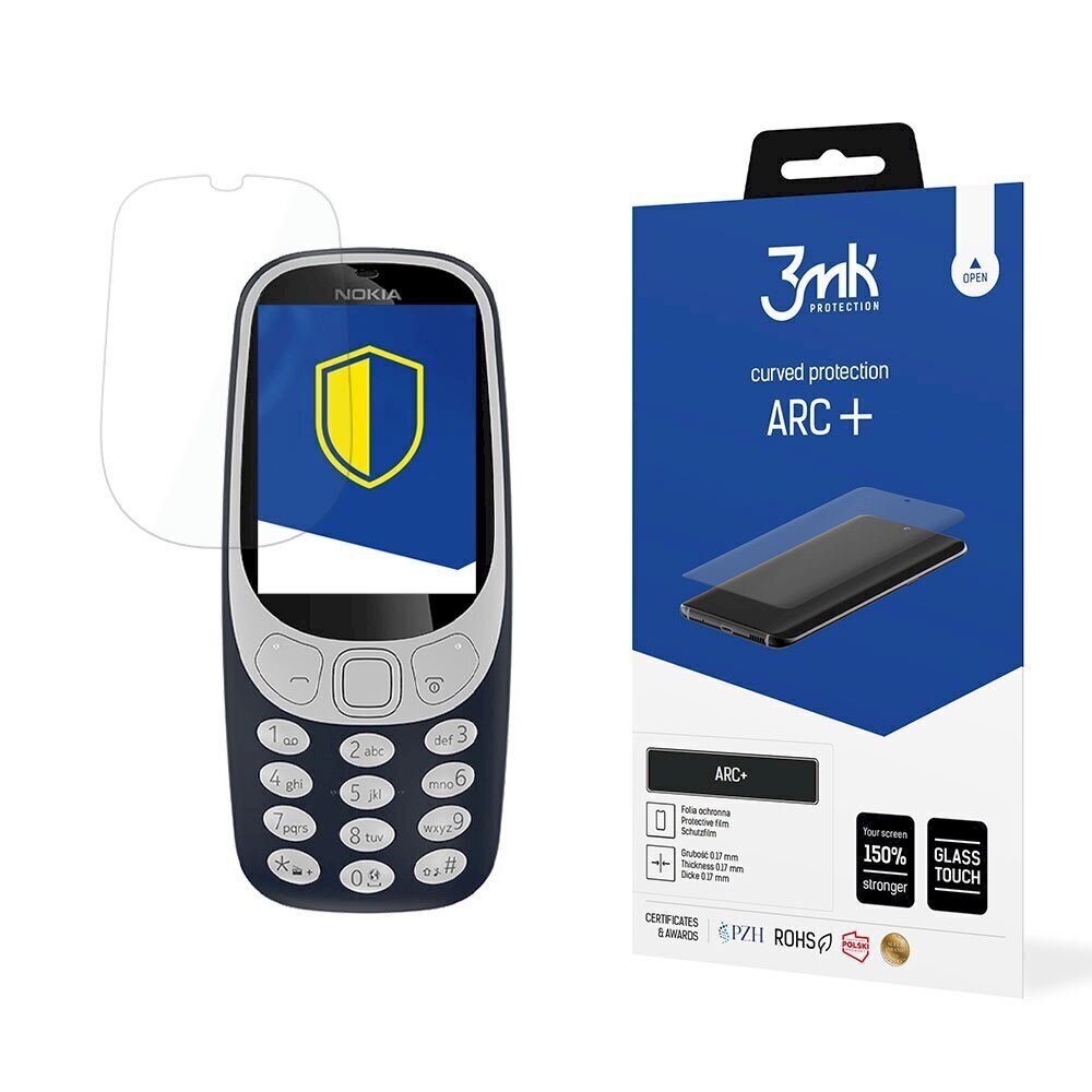 Nokia 3310 2017 - 3mk ARC+suojakalvo.. hinta ja tiedot | Näytönsuojakalvot ja -lasit | hobbyhall.fi