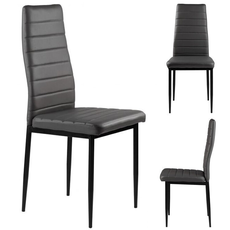 4 tuolisarja ModernHome Prestige, musta. hinta ja tiedot | Ruokapöydän tuolit | hobbyhall.fi