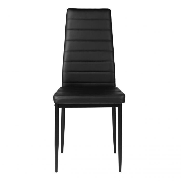 4 tuolin setti ModernHome Goodhome, musta. hinta ja tiedot | Ruokapöydän tuolit | hobbyhall.fi
