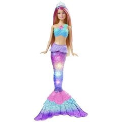 Nukke Barbie Dreamtopia Mermaid valaisevalla evalla, HDJ36 hinta ja tiedot | Tyttöjen lelut | hobbyhall.fi
