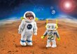 70991 PLAYMOBIL, Geobra DuoPack ESA Astronaut ja Robert, hinta ja tiedot | LEGOT ja rakennuslelut | hobbyhall.fi