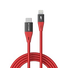 USB-C-kaapeli Lightning BlitzWolf BW-CL3, MFI, 20 W, 1,8m (punainen) hinta ja tiedot | Blitzwolf Matkapuhelimet ja tarvikkeet | hobbyhall.fi