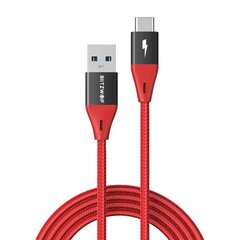 BlitzWolf BW-TC22 USB-C Cable 3A, 20W 1.8m (punainen). hinta ja tiedot | Puhelinkaapelit | hobbyhall.fi