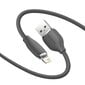 Baseus kaapeli, USB-kaapeli - Lightning 2.4A, pituus 2 m Jelly Liquid Silica Gel - musta hinta ja tiedot | Puhelinkaapelit | hobbyhall.fi