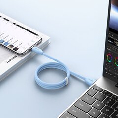 Pohjakaapeli, USB-kaapeli - USB Type C 100W 1,2m pitkä Jelly Liquid Silica Gel - sininen hinta ja tiedot | Puhelinkaapelit | hobbyhall.fi