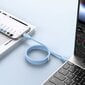 Pohjakaapeli, USB-kaapeli - USB Type C 100W 2m pitkä Jelly Liquid Silica Gel - sininen hinta ja tiedot | Puhelinkaapelit | hobbyhall.fi