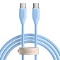 Baseus-kaapeli, USB Type C - USB Type C 100W kaapeli, 1,2 m pitkä Jelly Liquid Silica Gel - sininen hinta ja tiedot | Puhelinkaapelit | hobbyhall.fi