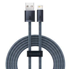 Baseus iPhonen USB-kaapeli - Lightning 2 m, 2,4A harmaa (CALD000516) hinta ja tiedot | Puhelinkaapelit | hobbyhall.fi