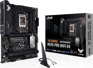 Asus Tuf Gaming H670-Pro Wifi D4 hinta ja tiedot | Emolevyt | hobbyhall.fi