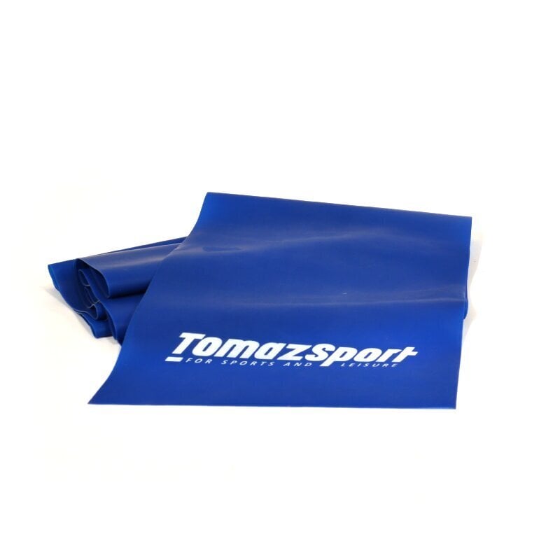 Vastuskuminauha Tomaz Sport Extra Heavy 200x15x0,3cm, Sininen 10 12lbs hinta ja tiedot | Vastuskuminauhat | hobbyhall.fi