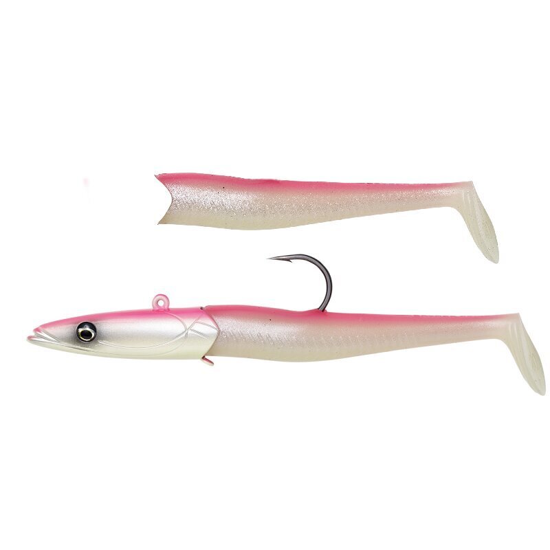 Meriviehe SG Sandeel 20cm 180g Pink Glow hinta ja tiedot | Vieheet ja uistimet | hobbyhall.fi