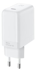 OnePlus Loimi Charge 65W, 6.5A, USBC, valkoinen hinta ja tiedot | Puhelimen laturit | hobbyhall.fi