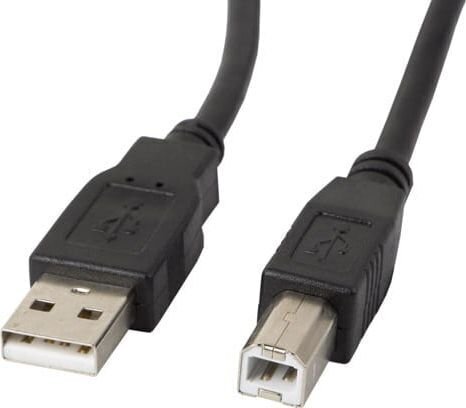 Lanberg USB-A - USB-B 2.0, 1m hinta ja tiedot | Puhelinkaapelit | hobbyhall.fi