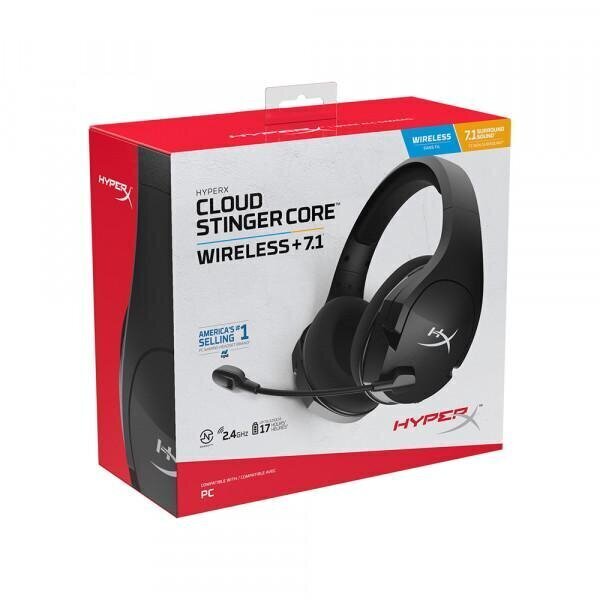 Kuulokkeet HyperX Cloud Stinger Core 7.1, langaton hinta ja tiedot | Kuulokkeet | hobbyhall.fi