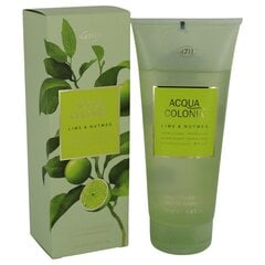 Suihkugeeli 4711 Acqua Colonia Lime & Nutmeg, 200 ml hinta ja tiedot | Suihkusaippuat ja suihkugeelit | hobbyhall.fi