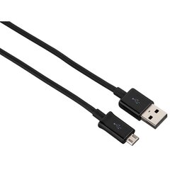 Micro USB-johto Hama, USB 2.0 USB A-MicroUSB B, 0,9 m, musta hinta ja tiedot | Kaapelit ja adapterit | hobbyhall.fi