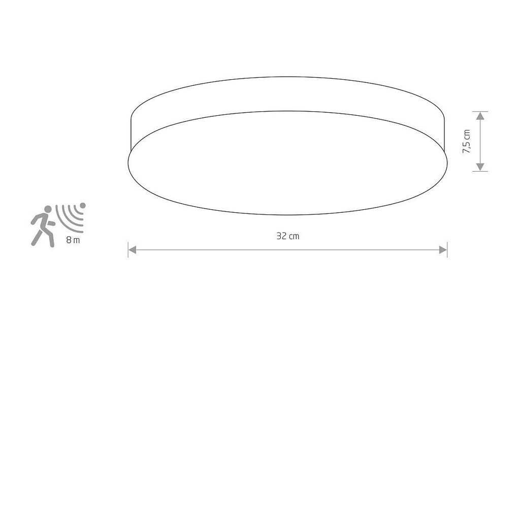 Nowodvorski Lighting kattovalaisin 8828 Kasai Satin Nickel Sensor hinta ja tiedot | Kattovalaisimet | hobbyhall.fi