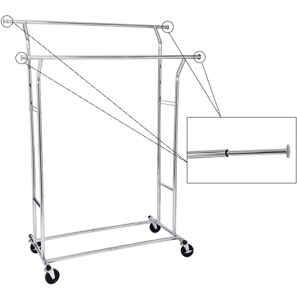 Vaateteline HSR12S, harmaa hinta ja tiedot | Naulakot | hobbyhall.fi