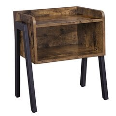Yöpöytä LET54X, ruskea/musta hinta ja tiedot | Yöpöydät | hobbyhall.fi