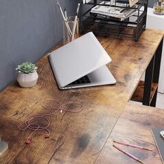 Kulmakirjoituspöytä LWD75X, ruskea/musta hinta ja tiedot | Tietokonepöydät ja työpöydät | hobbyhall.fi