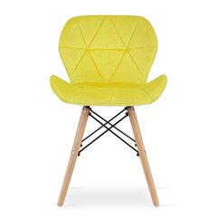 Ruokailu tuolien sarja Lago, 4 tuolia, keltainen hinta ja tiedot | Ruokapöydän tuolit | hobbyhall.fi