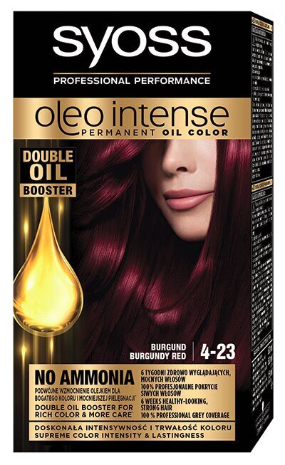 Syoss Oleo Intense hiusten väri 4-23 viininpunainen punainen hinta ja tiedot | Hiusvärit | hobbyhall.fi
