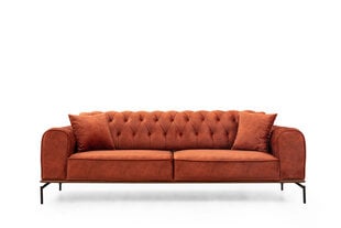 Kalune Design Siesta kolmipaikkainen sohva, tikattu, oranssi hinta ja tiedot | Sohvat ja vuodesohvat | hobbyhall.fi