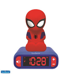 Lexibook Alarm Clock with Night Light 3D design SpiderMan hinta ja tiedot | Pelien oheistuotteet | hobbyhall.fi