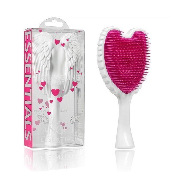 Tangle Angel Reborn Angel Detangling Hair Brush hiusharja, White Fuchsia hinta ja tiedot | Hiusharjat, kammat ja sakset | hobbyhall.fi