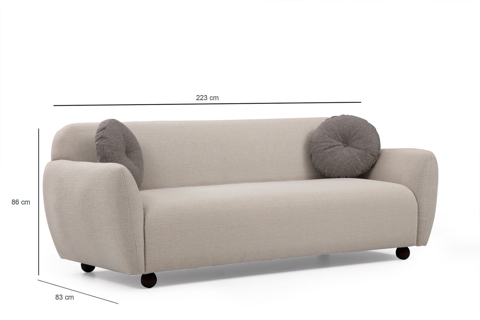 3-istuttava sohva Kalune Design Eddy, beige hinta ja tiedot | Sohvat ja vuodesohvat | hobbyhall.fi