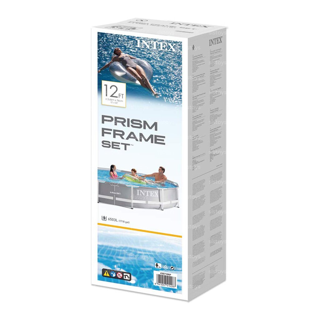 Runkoallas Intex Prism Frame, 366x76 cm, ilman suodatinta hinta ja tiedot | Uima-altaat | hobbyhall.fi