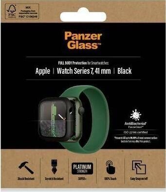 PanzerGlass Apple Watch series 7 41mm näytönsuoja hinta ja tiedot | Älykellojen ja aktiivisuusrannekkeiden lisätarvikkeet | hobbyhall.fi