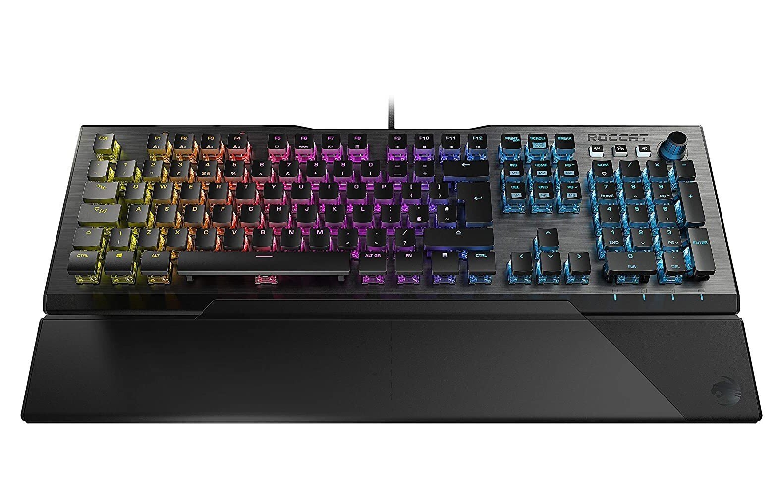 Langallinen pelinäppäimistö Roccat Vulcan 120 AIMO, ENG, musta hinta ja tiedot | Näppäimistöt | hobbyhall.fi