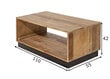 Old Pine 110 -sohvapöytä, ruskea hinta ja tiedot | Sohvapöydät | hobbyhall.fi