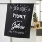 Douceur d'intérieur Gourmandise -keittiöpyyhe, musta, 50 x 70 cm hinta ja tiedot | Keittiötekstiilit | hobbyhall.fi