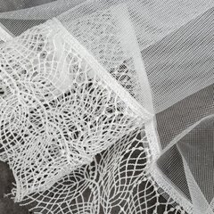 Sari-verho, 400 x 145 cm, valkoinen hinta ja tiedot | Verhot | hobbyhall.fi