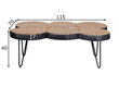 Bagli-sohvapöytä, 115 x 70 cm, ruskea / musta hinta ja tiedot | Sohvapöydät | hobbyhall.fi