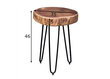 Bagli-sohvapöytä, 35 x 46 cm, ruskea / musta hinta ja tiedot | Sohvapöydät | hobbyhall.fi