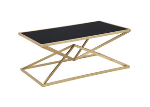 Glam-sohvapöytä, 110 x 60 x 45 cm, musta / kultainen hinta ja tiedot | Sohvapöydät | hobbyhall.fi
