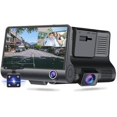 RoGer 3in1 Car video recorder with integrated front / rear / inside camera / Full HD / 170 degree view hinta ja tiedot | Action-kamerat | hobbyhall.fi