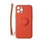 Mocco Pastel Ring Silicone Back Case for Samsung Galaxy S21 FE 5G Red hinta ja tiedot | Puhelimen kuoret ja kotelot | hobbyhall.fi