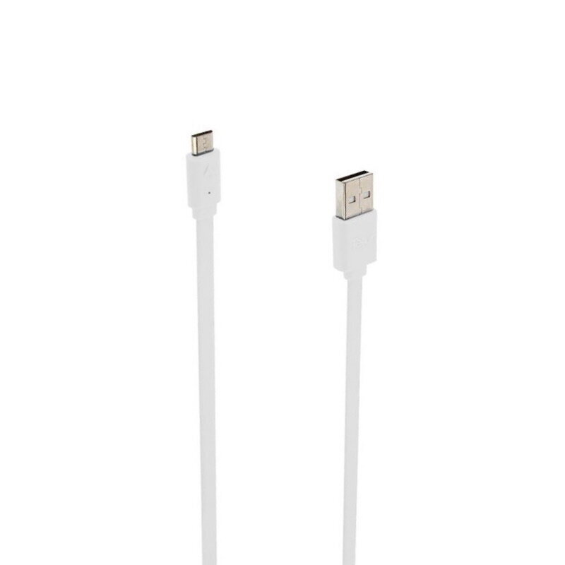 DCO kestävä TPE Universal Micro USB - USB Data & Fast 2.4A latauskaapeli 1 m, valkoinen hinta ja tiedot | Puhelinkaapelit | hobbyhall.fi