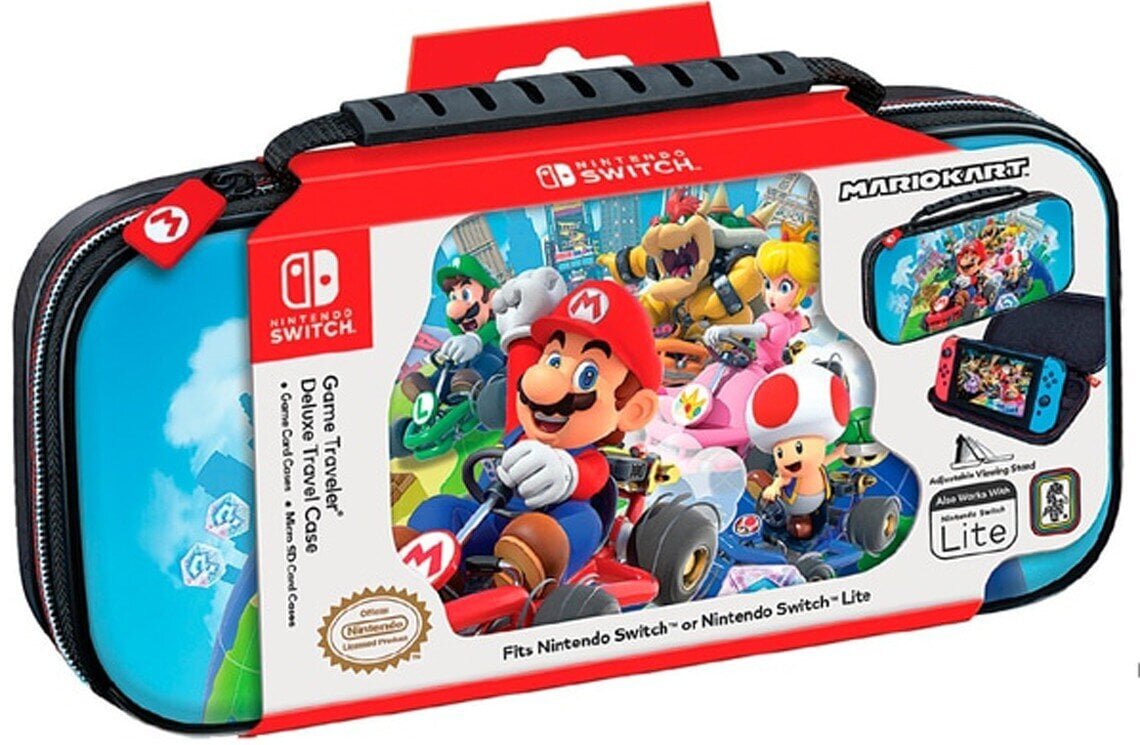 Game Traveler Deluxe Travel Case Mario Kart hinta ja tiedot | Pelikonsolitarvikkeet | hobbyhall.fi