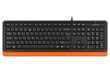 Langallinen näppäimistö A4Tech FStyler FK 10 Keyboard - oranssi hinta ja tiedot | Näppäimistöt | hobbyhall.fi