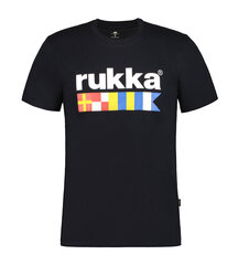Rukka miesten T-paita VALKOJA, musta hinta ja tiedot | Rukka Muoti | hobbyhall.fi