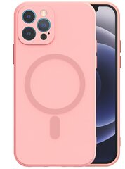 Mocco MagSilicone Soft Back Case Silicone Case for Apple iPhone 12 Pro Pink hinta ja tiedot | Puhelimen kuoret ja kotelot | hobbyhall.fi