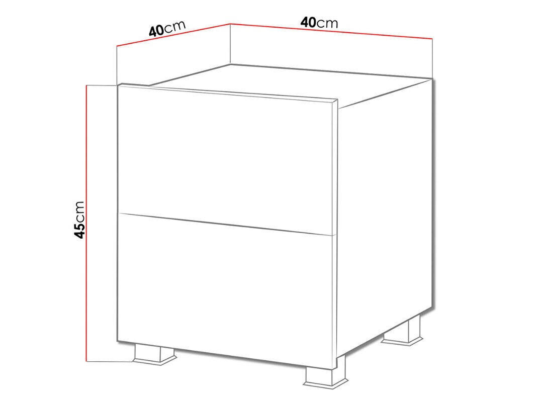 Yöpöytä Calabrini. hinta ja tiedot | Yöpöydät | hobbyhall.fi