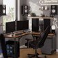 Kulmakirjoituspöytä LWD73X, ruskea / musta hinta ja tiedot | Tietokonepöydät ja työpöydät | hobbyhall.fi