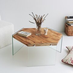 Sohvapöytä Kalune Design Hexagon S304, ruskea hinta ja tiedot | Sohvapöydät | hobbyhall.fi